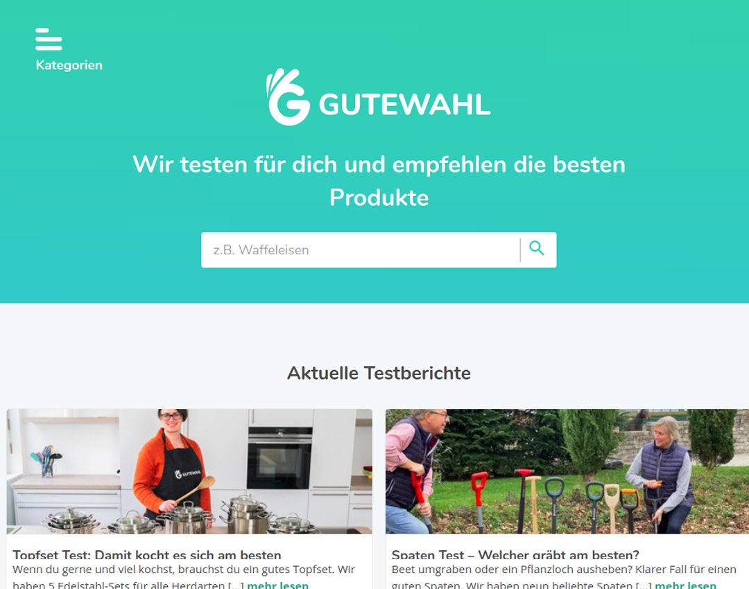 GuteWahl.de | Redaktionelle Produkttests | drupalaustria